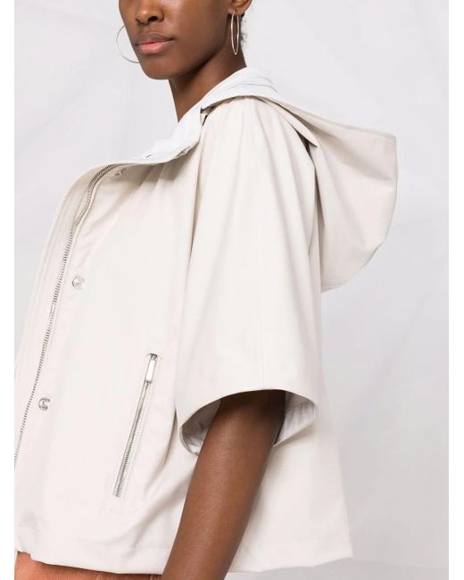 Moorer Multicolor Lightweight Short-Sleeved Hooded Jacket