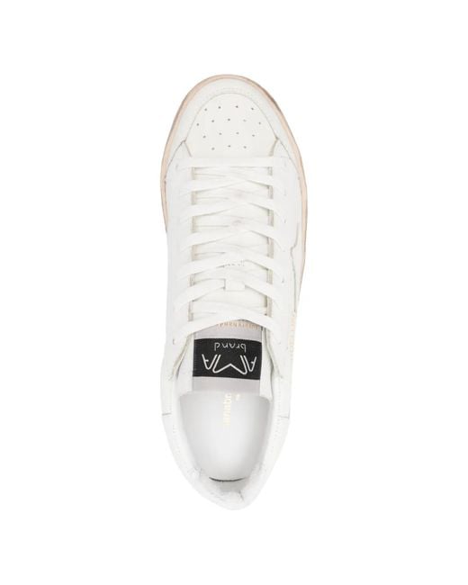 AMA BRAND White Motif-Appliqués Sneakers