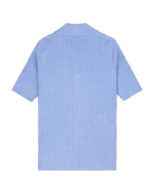 Polo Con Logo di Sporty & Rich in Blue
