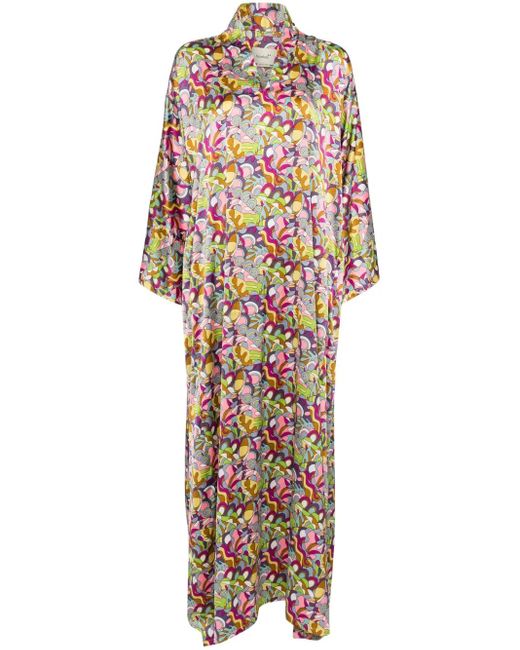 Bambah Purple Kaleidoscope Kaftan