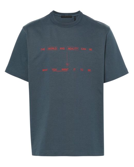 Helmut Lang T-shirt Met Print in het Blue voor heren