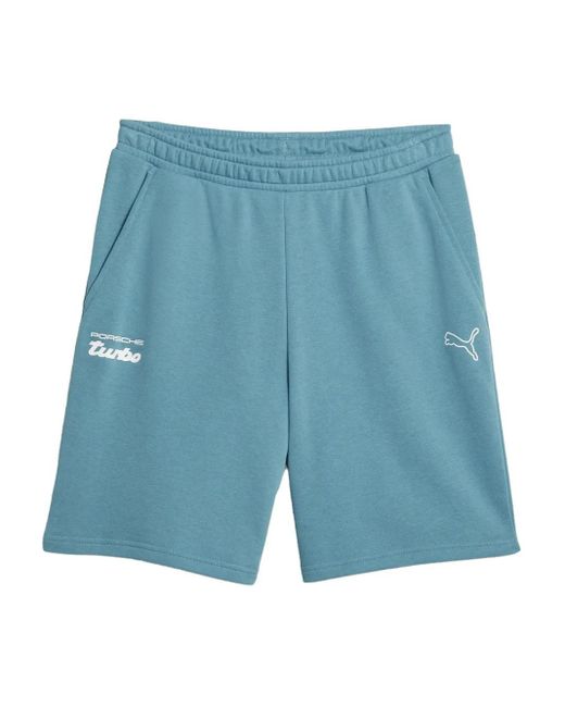 PUMA Blue X Porsche Legacy Logo-Print Track Shorts for men