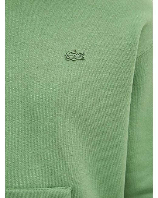 Lacoste Green Logo-Patch Hoodie