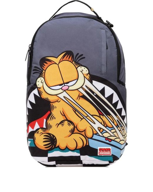 Sprayground Blue Garfield-Print Backpack