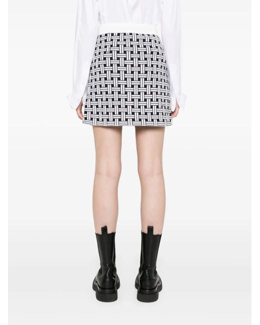 KENZO Midi-Rok Met Jacquard in het Black