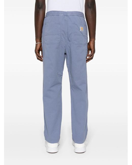 Pantalon Flint à patch logo Carhartt pour homme en coloris Blue