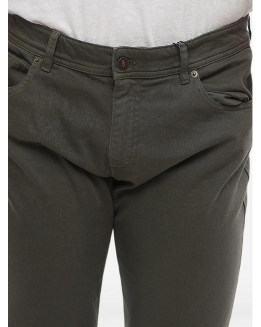Corneliani Black Five-Pocket Trousers for men