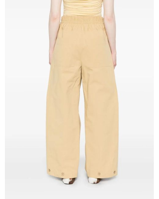 Jil Sander Natural Cotton Trousers