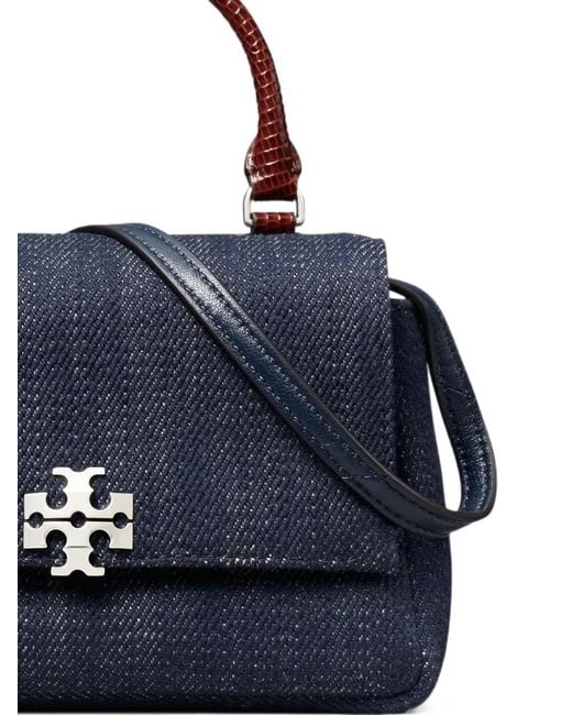Tory Burch Blue Charlie Top-Handle Shoulder Mini Bag