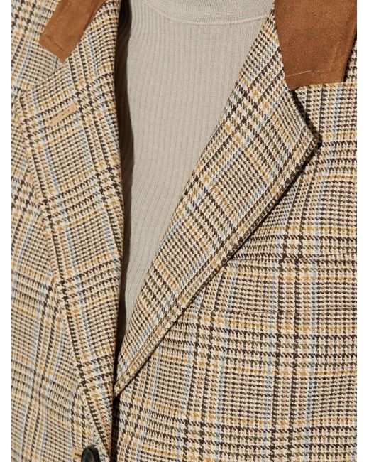 Giacca A Quadri di Rag & Bone in Natural