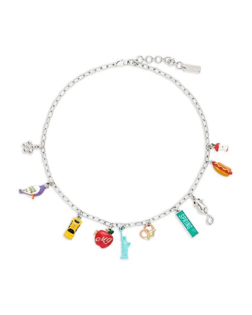 Marc Jacobs White Charm New York Necklace