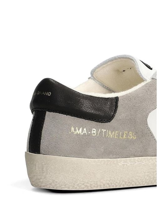 AMA BRAND White Timeless Sneakers for men