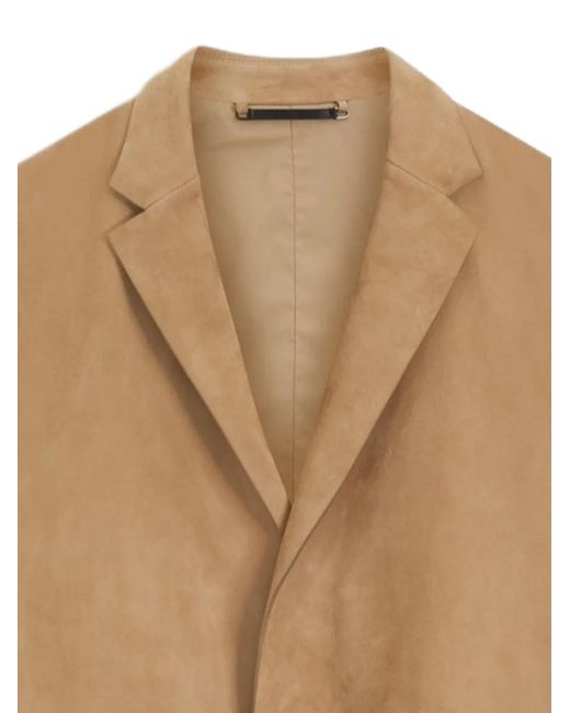 Boss Natural Blazer En Daim À Coutures Amf for men