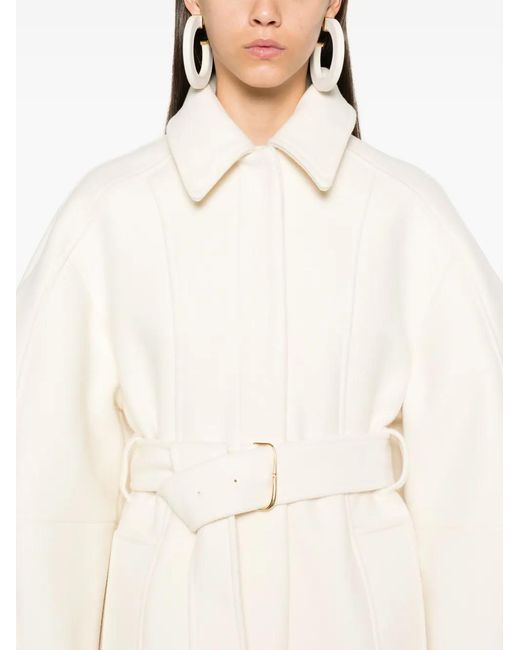 Jacquemus White Bari Coat