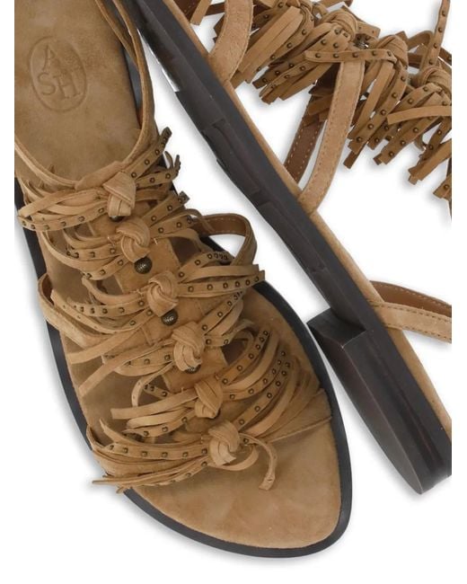 Ash Metallic Panic Flat Sandals