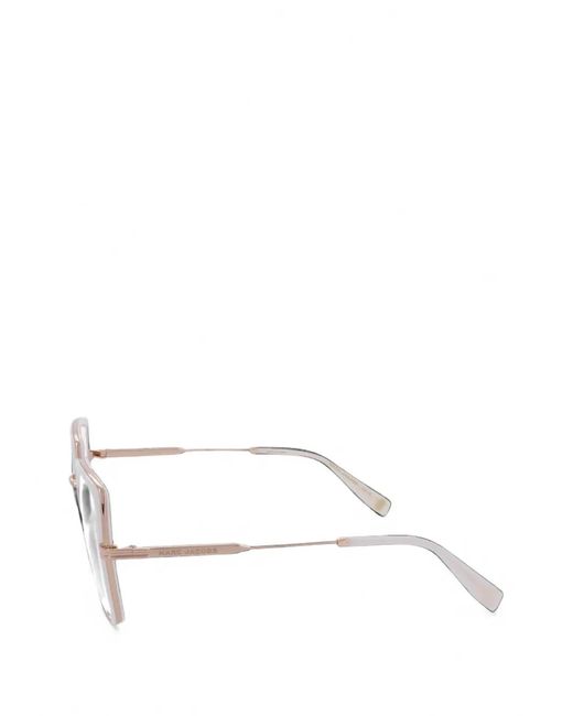Marc Jacobs White Square-Frame Glasses