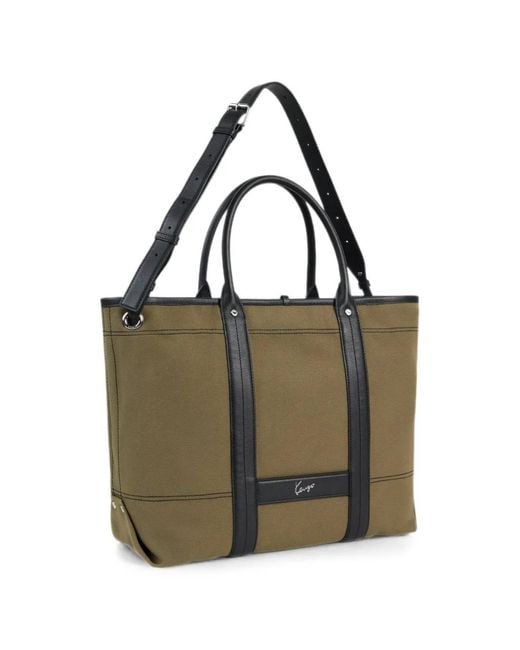 KENZO Green Large Utility Reversible Tote Bag for men