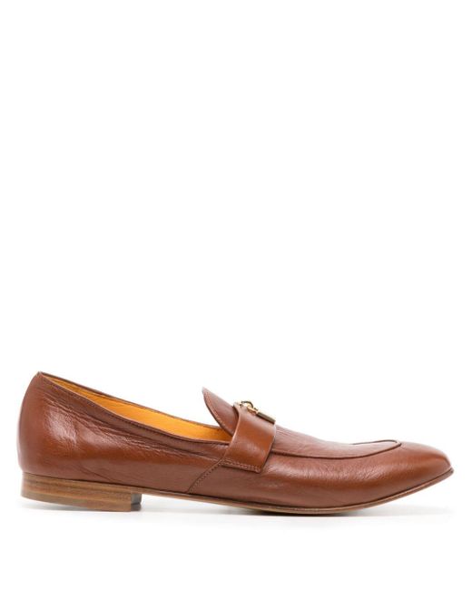 Madison Maison Brown Lock Leather Loafers