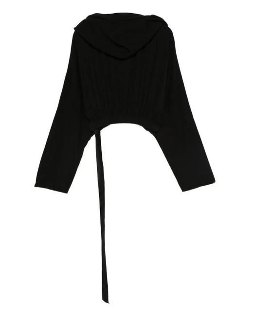 Rick Owens Black Cowl-Neck Top