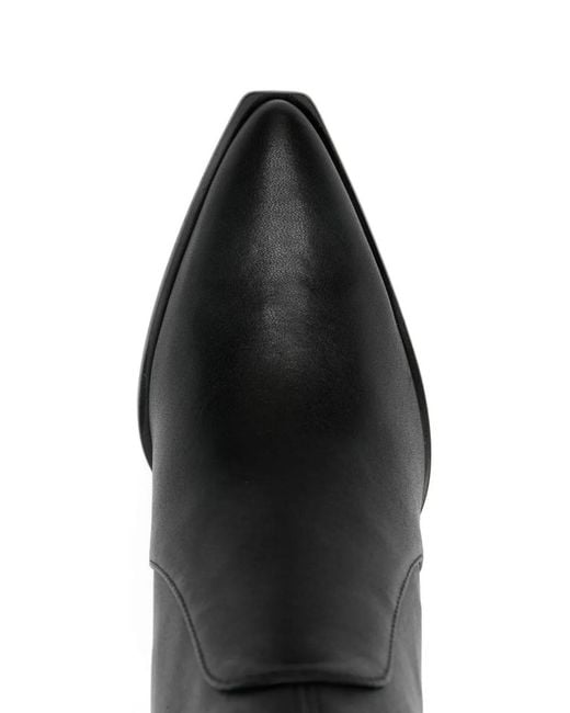 Stuart Weitzman Black 85Mm Pointed Ankle Boots