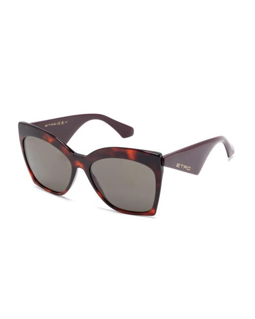 Etro Brown Oversize-Frame Sunglasses
