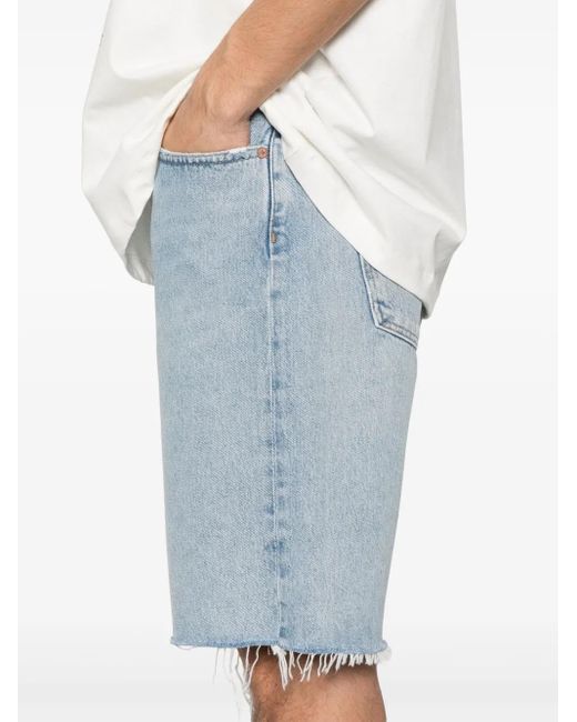 Agolde Blue Anson Shorts for men