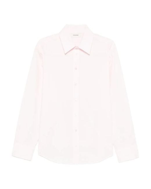 A.M.G White Button-Fastening Shirt