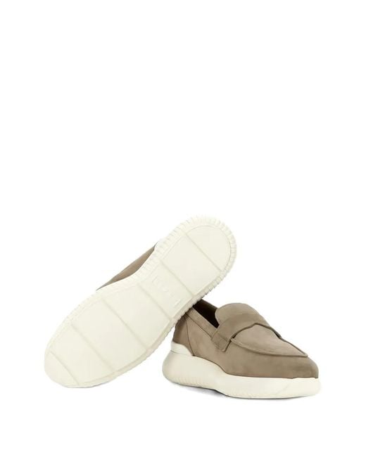 Hogan White Interactive³ Suede Sneakers for men