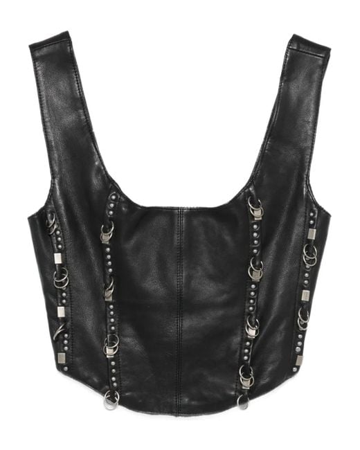 Top Con Borchie di Patrizia Pepe in Black