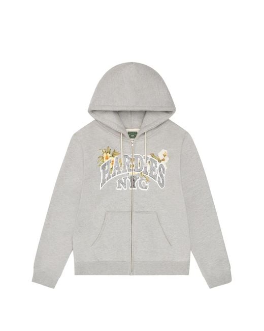 DENIM TEARS White Hardies Nyc Zip-Up Hoodie for men