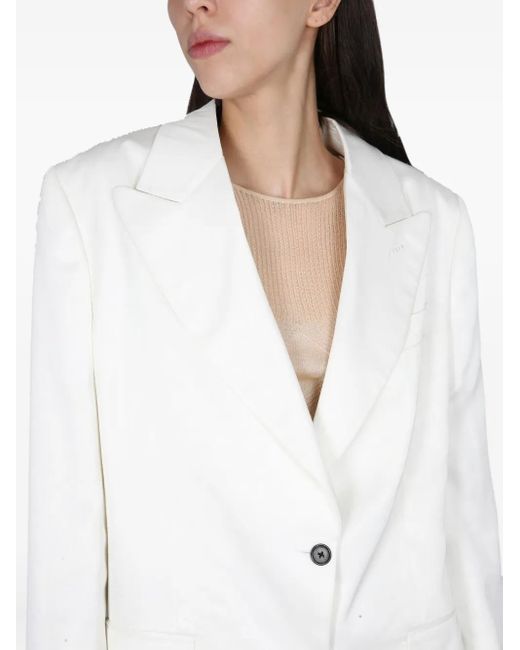 Tom Ford White Buttoned Blazer