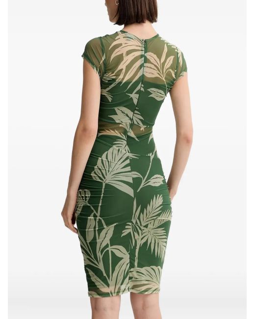 Guess Women's Green Floral Midi Dress