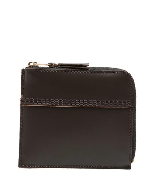 Comme des Garçons Black Zip-Around Leather Wallet