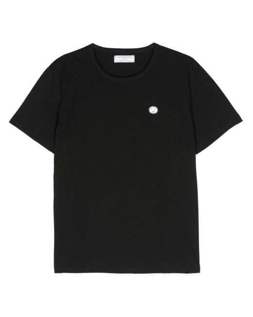 Societe Anonyme Black Logo-patch Cotton T-shirt