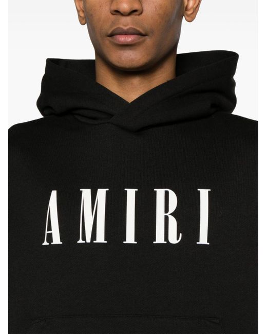 Sudadera con capucha y logo Core Amiri de hombre de color Black