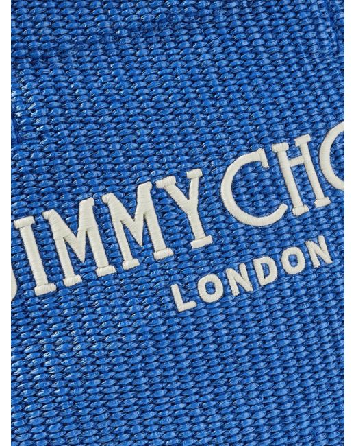 Jimmy Choo ロゴ ビーチバッグ M Blue
