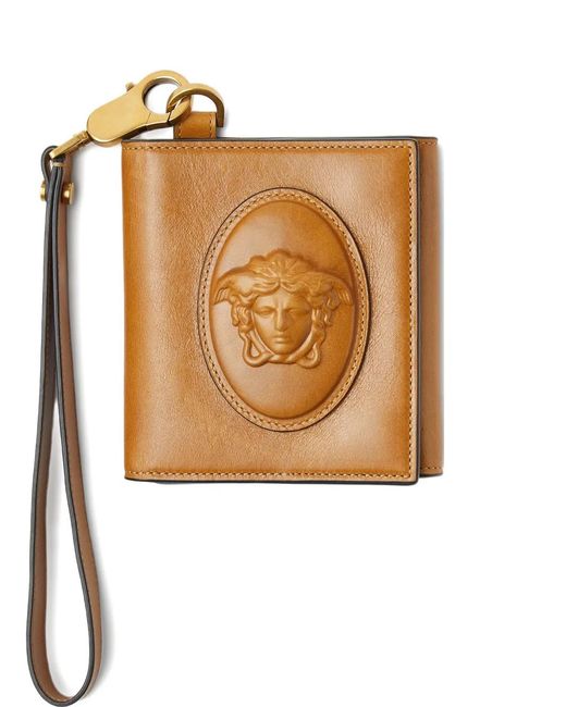 Versace Natural Roomy Leather Wallet