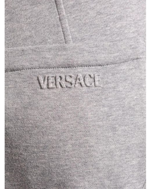 Pantalon De Jogging À Coupe Ample Versace en coloris Gray