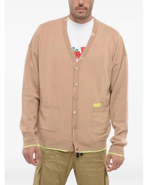 DSquared² Natural V-Neck Cardigan for men