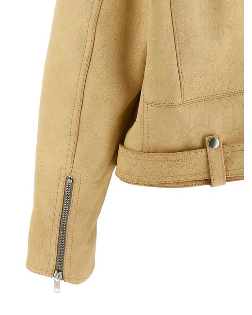 Rick Owens Natural Biker Jumbo Stooges Jacket