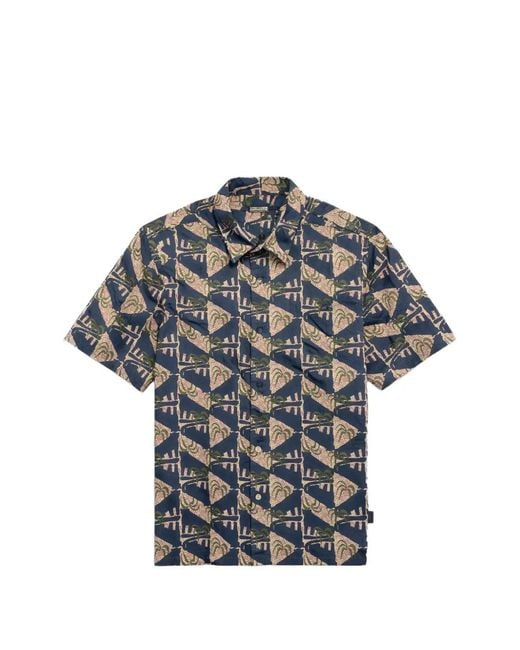 Patagonia Gray Patterned Short-Sleeve Shirt for men