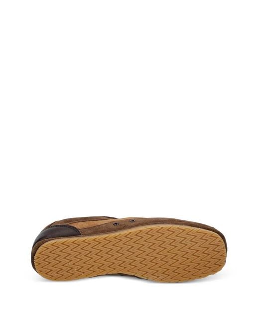 COPENHAGEN Brown Panelled Suede Sneakers