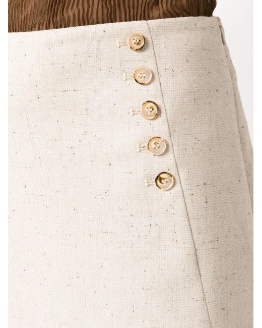 THE GARMENT Natural Curved-Hem Mini Skirt