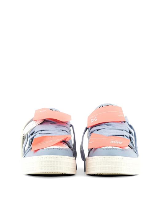 Off-White c/o Virgil Abloh Blue 3.0 Off Court Logo-Patch Sneakers