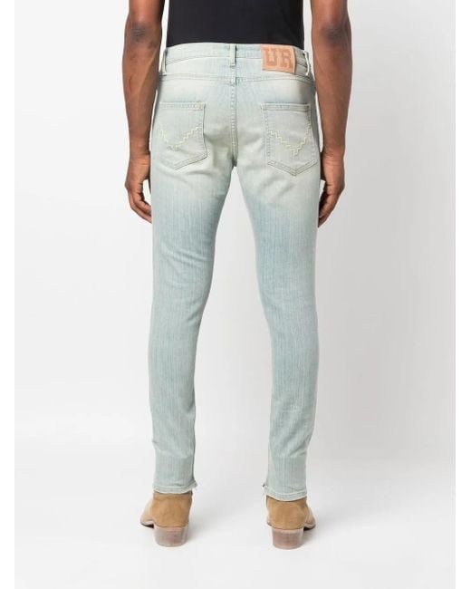 Jeans Skinny Con Ricamo di United Rivers in Blue da Uomo