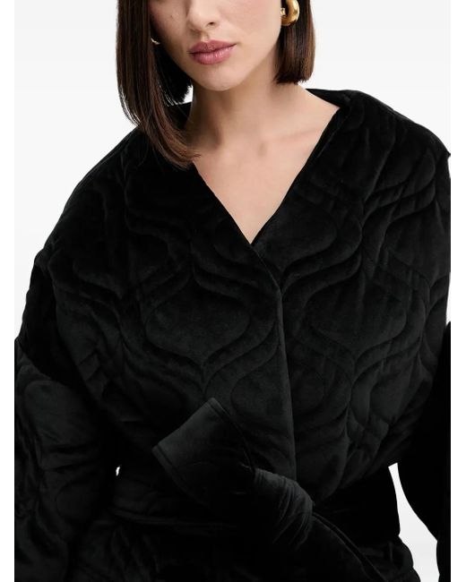 Charo Ruiz Black Belted Coat