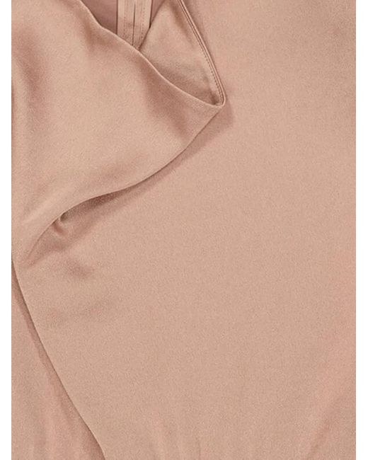 Roland Mouret Pink Cowl-Neck Midi Dress