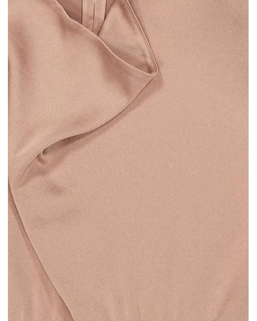 Roland Mouret Pink Cowl-Neck Midi Dress