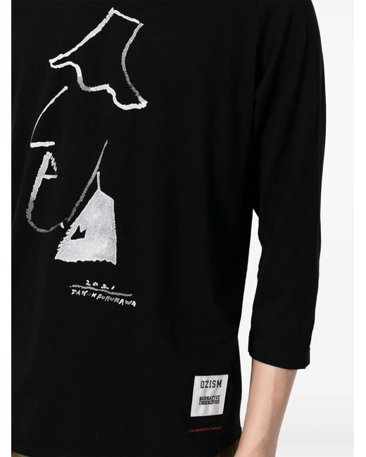 Camiseta con estampado gráfico de x nonnative Undercover de hombre de color Black