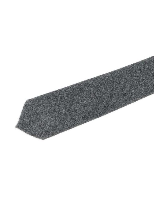 Barba Napoli Black Wool Tie for men